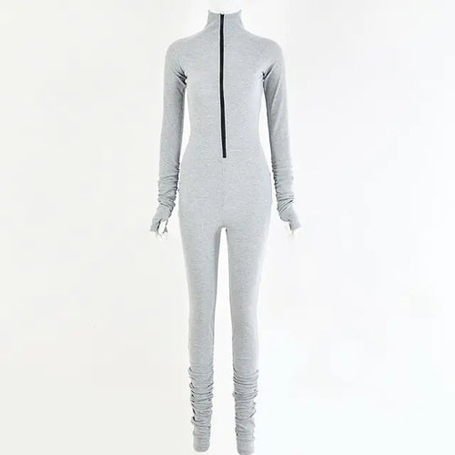 Load image into Gallery viewer, Turtleneck Gloved Sleeve Jumpsuits
